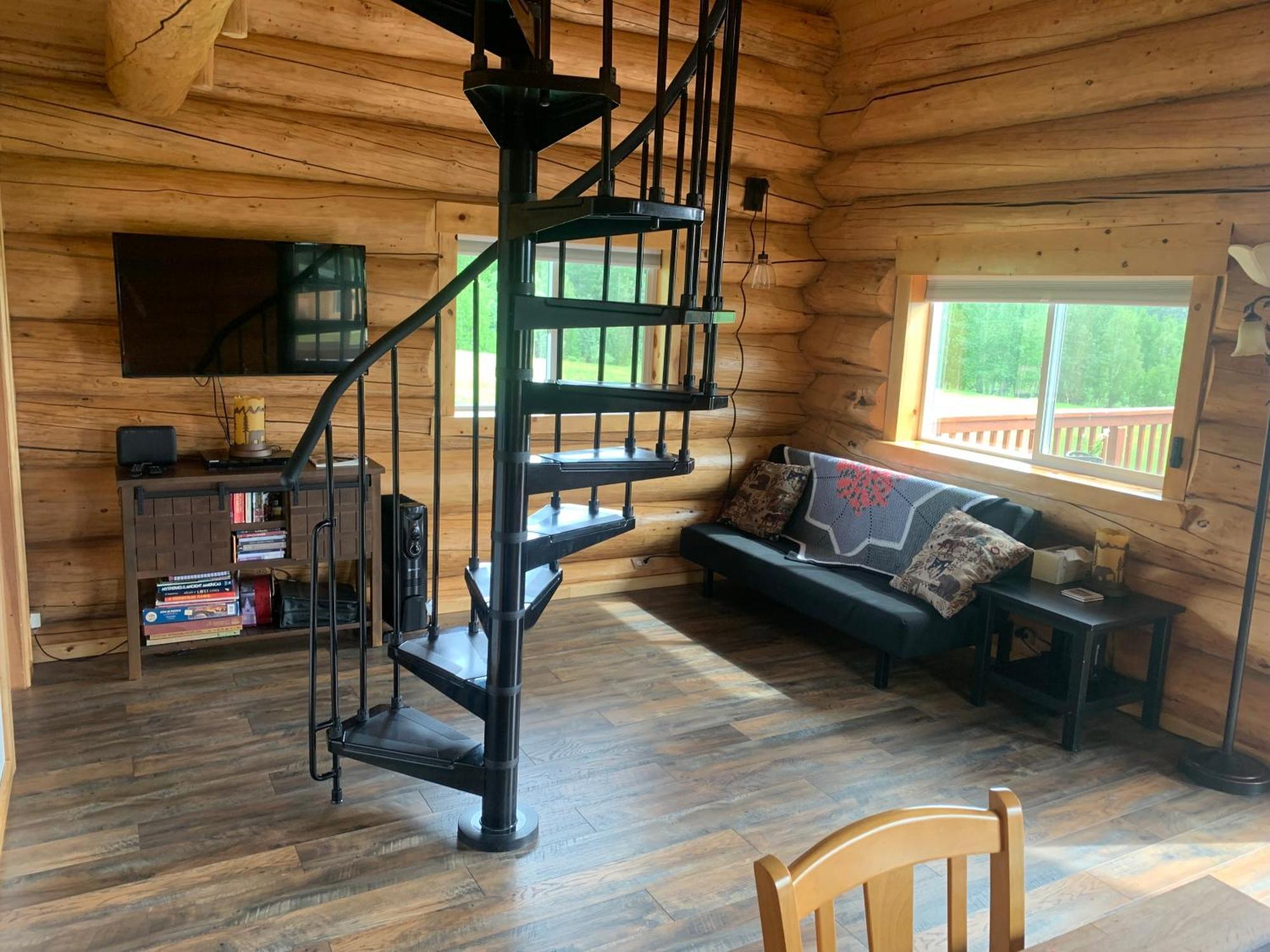 Secluded Log Cabin, 30 Min From Chena Hot Springs Pleasant Valley 외부 사진
